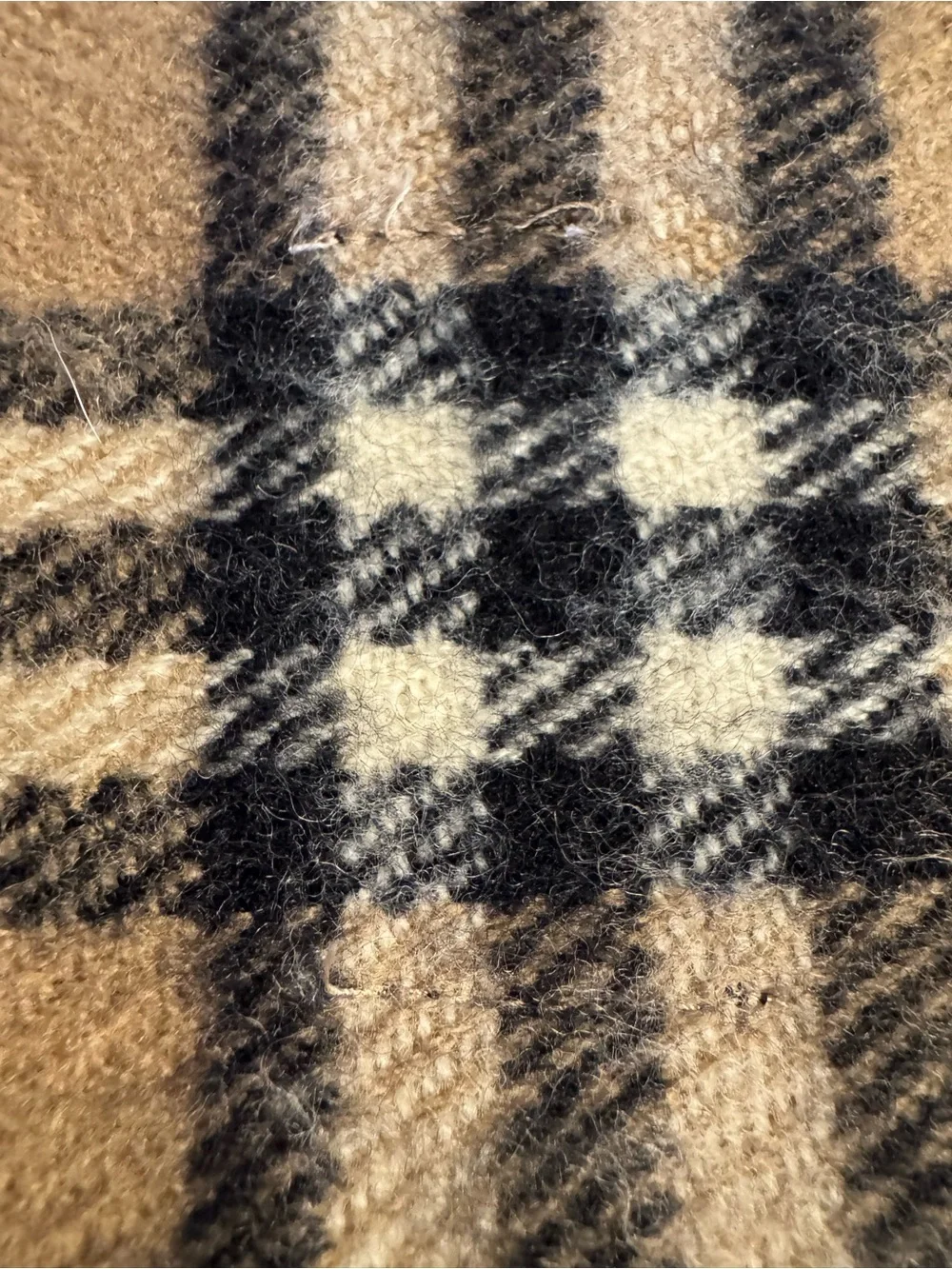 Burberrys of London Vintage 100% Lambswool Classic Tan Nova Check Scarf W/COA - Picture 4 of 10